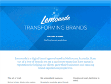 Tablet Screenshot of lemonade.com.au